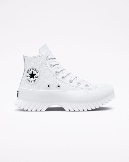 Tenisky Vysoke Converse Chuck Taylor All Star Lugged 2.0 Kozene Damske Biele Čierne | SK AUPIW0